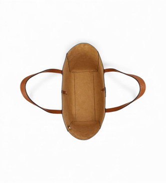 Lauren Ralph Lauren Grand sac fourre-tout en cuir grain marron Cameryn