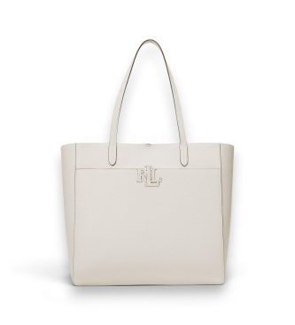 Lauren Ralph Lauren Borsa tote Cameryn grande pelle granulata nero
