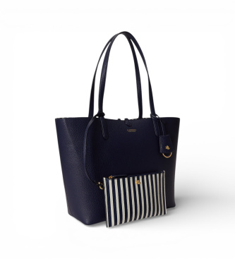 Lauren Ralph Lauren V�ndbar Faux Faux Tote Bag marinbl�