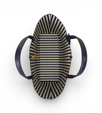 Lauren Ralph Lauren V�ndbar Faux Faux Tote Bag marinbl�