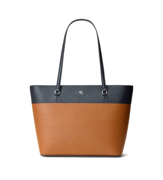 Lauren Ralph Lauren Medium brown leather Karly tote bag