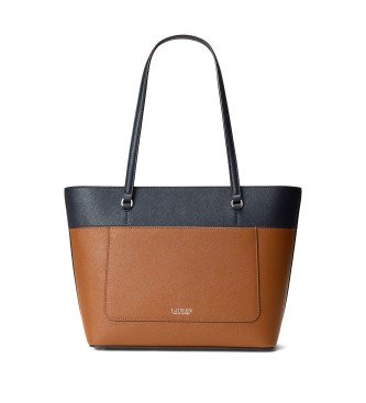 Lauren Ralph Lauren Medium brown leather Karly tote bag