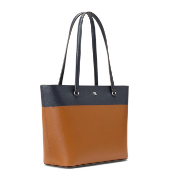 Lauren Ralph Lauren Medium brown leather Karly tote bag
