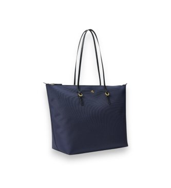Lauren Ralph Lauren Grote Keaton draagtas van marineblauw nylon