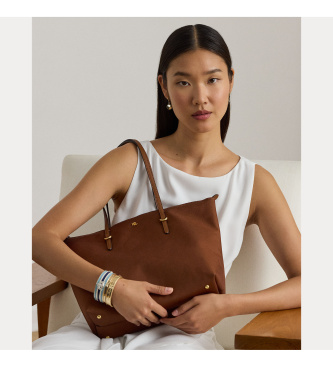Lauren Ralph Lauren Bolso Tote Medium Keaton marr�n