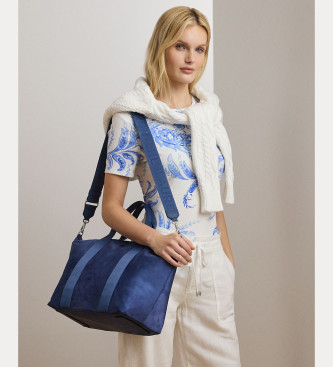 Lauren Ralph Lauren Stevie blue tote bag