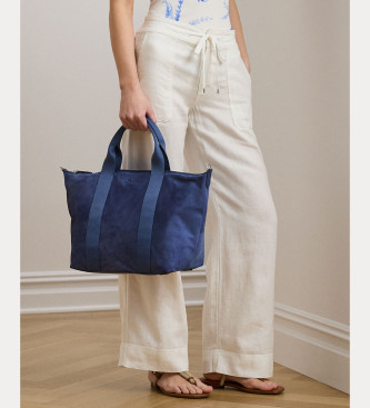 Lauren Ralph Lauren Stevie blue tote bag