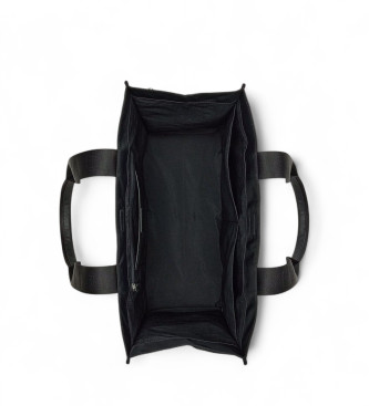 Lauren Ralph Lauren Saco tote de nylon extra grande Stevie preto