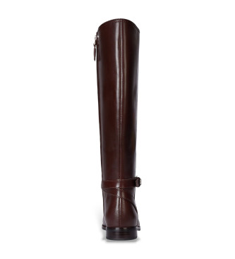Lauren Ralph Lauren Brooke II tall boot in brown calfskin leather