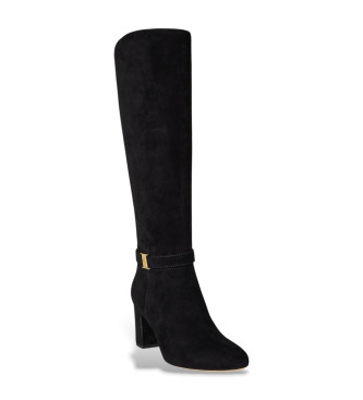 Lauren Ralph Lauren Mate Bottes en cuir poly noir