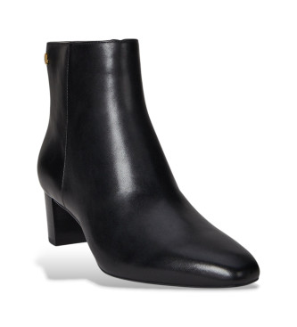 Lauren Ralph Lauren Botins Demi em pele polida preto