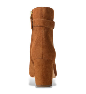 Lauren Ralph Lauren Botins Kelie em pele castanha