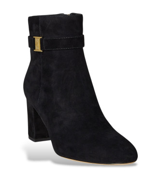 Lauren Ralph Lauren Botins Kelie em pele preto