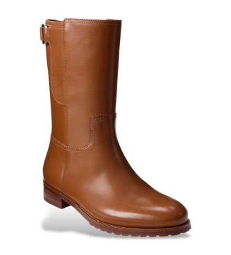 Lauren Ralph Lauren Tasha brown leather ankle boots