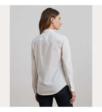 Lauren Ralph Lauren Camisa Easy Care Stretch blanco