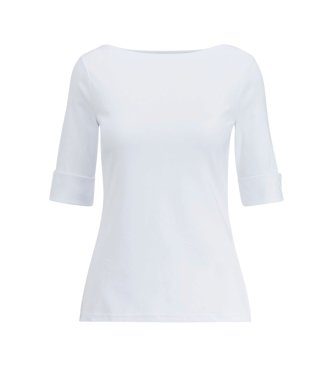 Lauren Ralph Lauren Hvid t-shirt med bådhals 