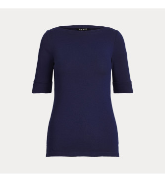 Lauren Ralph Lauren Camiseta de cuello barco marino