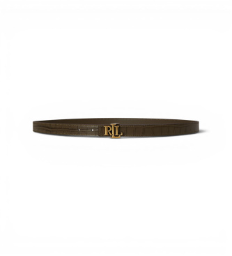 Lauren Ralph Lauren Brown leather belt with LRL buckle