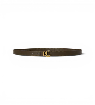 Lauren Ralph Lauren Brown leather belt with LRL buckle