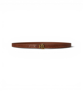 Lauren Ralph Lauren Light brown leather belt with LRL buckle