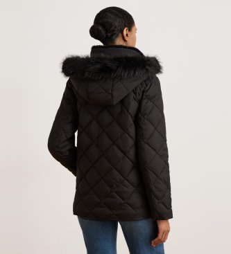 Lauren Ralph Lauren Zwarte gewatteerde donsjas
