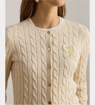 Lauren Ralph Lauren Cardigan en coton tress beige