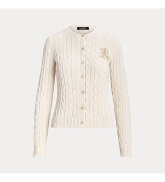 Lauren Ralph Lauren Cardigan en coton tress beige