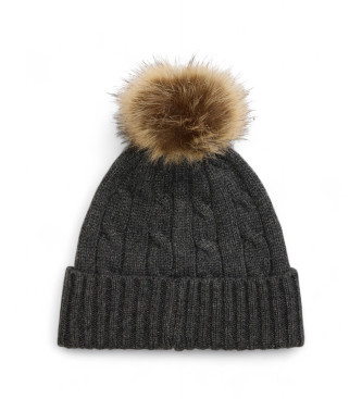 Lauren Ralph Lauren Gorro Crest Pom Pom gris