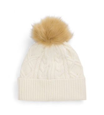 Lauren Ralph Lauren Witte Pom Pom muts