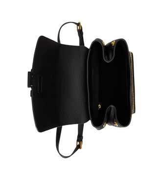 Lauren Ralph Lauren Mochila Cameryn de piel granulada negro