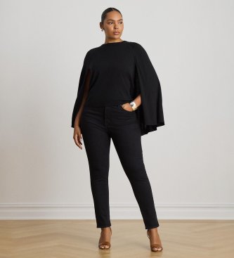 Lauren Ralph Lauren Pull col rond avec cape noir