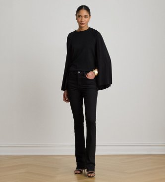 Lauren Ralph Lauren Pull col rond avec cape noir
