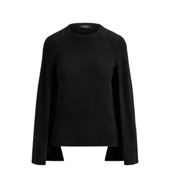 Lauren Ralph Lauren Pull col rond avec cape noir