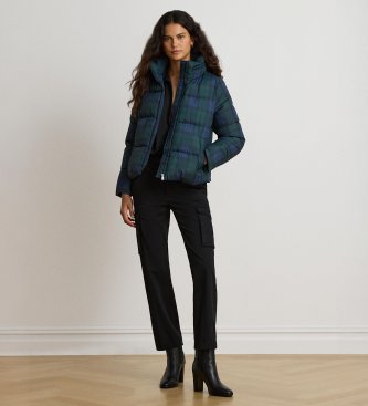 Lauren Ralph Lauren Abrigo acolchado a cuadros verde