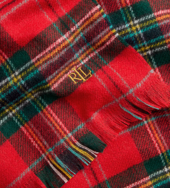 Lauren Ralph Lauren Ensemble écharpe et bonnet en tricot rouge