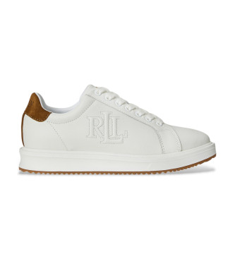 Lauren Ralph Lauren Ainsley Leather Sneakers white