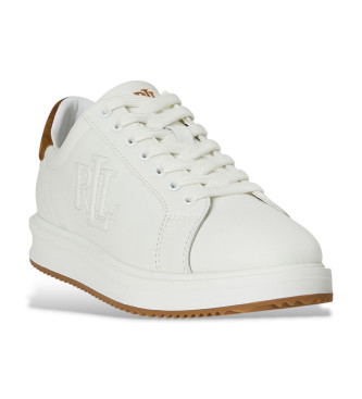 Lauren Ralph Lauren Ainsley Leather Sneakers white