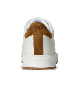 Lauren Ralph Lauren Ainsley Leather Sneakers white