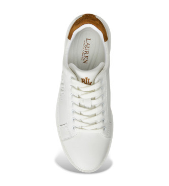 Lauren Ralph Lauren Ainsley Leather Sneakers white