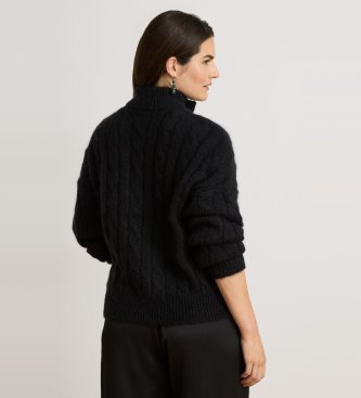 Lauren Ralph Lauren Black zip-up sweatshirt