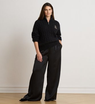 Lauren Ralph Lauren Black zip-up sweatshirt
