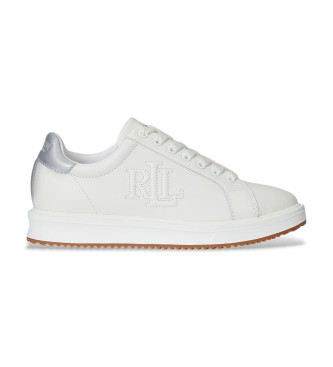 Lauren Ralph Lauren Ainsley Leather Sneakers with white piping