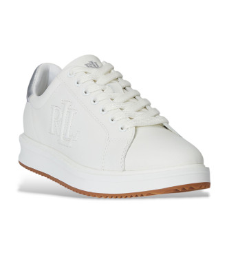 Lauren Ralph Lauren Ainsley Leather Sneakers with white piping
