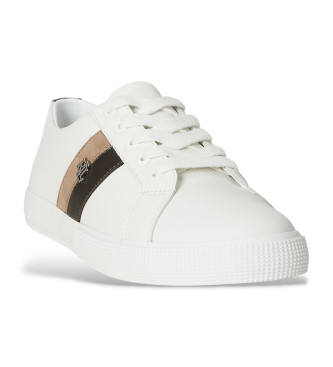 Lauren Ralph Lauren Canvas leather trainers white