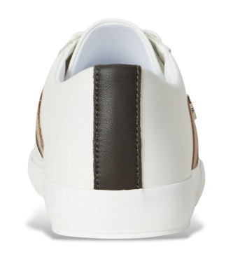 Lauren Ralph Lauren Canvas leather trainers white