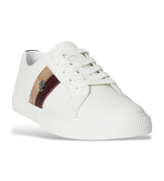 Lauren Ralph Lauren Canvas leather trainers white