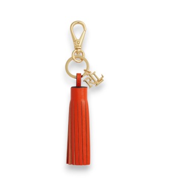 Lauren Ralph Lauren Ornement avec pompon en fourrure et logo orange