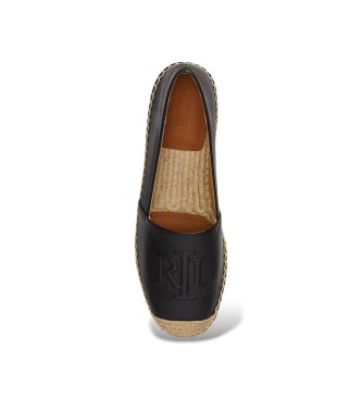 Lauren Ralph Lauren Alpargata Cameryn de piel de napa negro