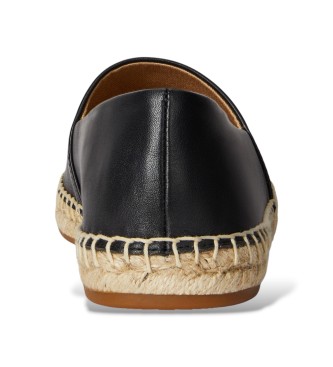 Lauren Ralph Lauren Alpargata Cameryn de piel de napa negro