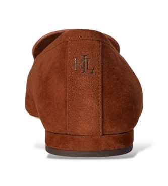Lauren Ralph Lauren Balerinke Londyn iz rjavega ovčjega semiša